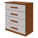Ver imagem 3 de Cômoda 4 Gavetas para Quarto 97,5cm X 88cm Baião