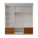 Ver imagem 5 de Guarda-Roupa Infantil Lisboa 6 Portas 4 Gavetas Branco/Cinamomo - Panorama Móveis