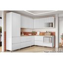 Ver imagem 5 de Gabinete de Cozinha Modulado Balcão Rainha Canto Reto Dir-esq 1 Porta C-tampo 92cm Branca-nature