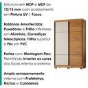 Ver imagem 5 de Guarda Roupa Solteiro 2 Portas de Correr 138 cm Curitiba Cedro Rudk