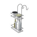 Ver imagem 1 de Porta Shampoo Duplo para Box - Stolf Preto