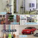 Ver imagem 7 de Suporte Multiuso Resistente 5 Posições 6 Ganchos Vassoura Pá