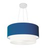 Pendente Cilíndrico Azul Marinho e Branco MJ-4369 Para Mesa de Jantar e Estar - 1