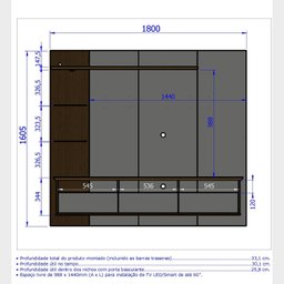 Painel para Tv até 60 Polegadas Trend - 5