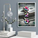 Ver imagem 1 de Quadro Código Gravoboi 520- Dinheiro Rápido 24x18cm:madeira Preta