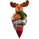 Ver imagem 1 de Decoração Enfeite Árvore Natal Rena com Saco Natalino 59cm