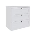 Ver imagem 7 de Cômoda Genialflex Infinity 3 Gavetas 100% Mdf Branco