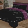 Jogo de Cama Casal com Edredom Lençol Fronha Função Cobre Leito e Cobertor - 4