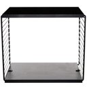 Ver imagem 6 de Cubo Decorativo de Madeira e Aço de Parede Preto