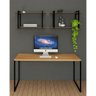 Nicho Industrial Paris Preto e Tampo Imbuia 80 Cm - 2