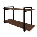 Ver imagem 1 de Nicho Industrial Paris Preto e Tampo Imbuia 80 Cm