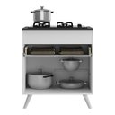 Ver imagem 3 de Balcão Cozinha Para Cooktop 70 Cm 1 Porta Mp3706.891 Branco