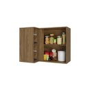 Ver imagem 4 de Armário de Cozinha Modulado Curve Canto Reto N647 C/ 1 Porta 98cm Nogueira/macadamia - Kappesberg