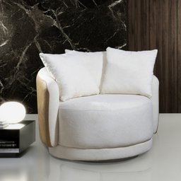 Poltrona Decorativa Giratória Hera Produto Exclusivo - 1