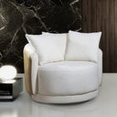 Ver imagem 1 de Poltrona Decorativa Giratória Hera Produto Exclusivo