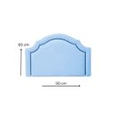 Ver imagem 2 de Cabeceira Provençal Deluxe Solteiro Corino Azul Bebê Tachas