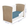 Quarto Infantil com Guarda Roupa 3 Portas e 2 Gavetas, Berço Mini Cama e Cômoda Sapateira Meu Soninh - 5
