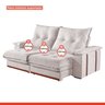 Sofás Retrátil e Reclinável Modulado 3 Lugare 230cm Suiça   - 4