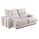 Ver imagem 7 de Sofás Retrátil Reclinável 3 Lugares Modulado 230cm Suiça Pillow Top e Pés em Madeira Maciça