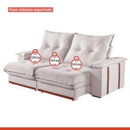 Sofá 3 Lugares Retrátil e Reclinável 250cm M193 - 6