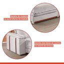 Ver mais imagens de Sofá Retrátil Reclinável 4 Lugares Modulado 250cm Suiça Pillow Top e Pés em Madeira Maciça
