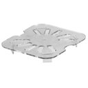 Ver imagem 1 de Dreno 1/6 Placa Perfurada Escorredor em Policarbonato para Cuba 1/6 Poli Cambro