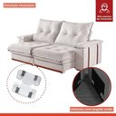 Ver imagem 7 de Sofás Retrátil Reclinável 5 Lugares Modulado 290cm Suiça Pillow Top e Pés em Madeira Maciça