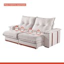 Ver imagem 6 de Sofás Retrátil Reclinável 5 Lugares Modulado 290cm Suiça Pillow Top e Pés em Madeira Maciça