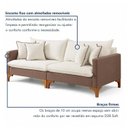 Ver imagem 5 de Sofá Living Bipartido com 4 Almofadas 220cm Bouclê Espanha