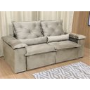 Ver imagem 2 de Sofá Retrátil Reclinável Confortável Várias Cores e Tamanhos Cor:bege;tamanho:1,80