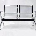 Ver imagem 5 de Kit com 8 Cadeiras Longarina Aeroporto Cromada 2 Lugares