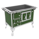 Ver imagem 1 de Fogão a Lenha Venâncio Tradicional Nº2 Vitroceramico Verde Saída Direito Porta Dupla 47368