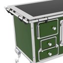 Ver imagem 4 de Fogão a Lenha Venâncio Tradicional Nº2 Vitroceramico Verde Saída Direito Porta Dupla 47368