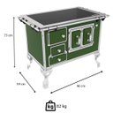 Ver imagem 2 de Fogão a Lenha Venâncio Tradicional Nº2 Vitroceramico Verde Saída Direito Porta Dupla 47368