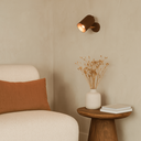 Ver imagem 1 de Luminária de Parede Arandela Articulada Spot Ewa Marrom Cortem