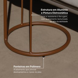 Mesa Auxiliar com Alça Refúgio Cabecasa Madeiramadeira - 3