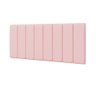 Painel Modulado Nashira 160 / A-044 Couro Rosa Bebê - 2