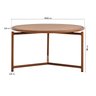 Mesa de Centro Baixa Ø60cm Refúgio CabeCasa MadeiraOriginals - 2