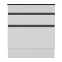 Ver imagem 2 de Balcão Cozinha Para Cooktop 70 Cm 1 Porta Branco/preto
