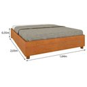 Ver imagem 3 de Cama Box Casal Monaco Queen TCIL Móveis: Cinamomo