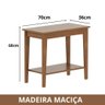 Mesa de Apoio de Madeira Maciça Veneza Amêndoa - 2