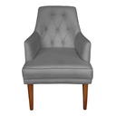 Ver imagem 4 de Kit 6 Cadeiras Paris + 2 Paris Retro Linho Cinza com Tachas Dominic Decor