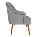Ver imagem 5 de Kit 6 Cadeiras Paris + 2 Paris Retro Linho Cinza com Tachas Dominic Decor