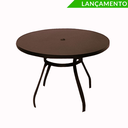 Ver imagem 3 de Mesa Ripada Alumínio com 4 Cadeiras Tela Sling Marrom P/ Piscina/jardim