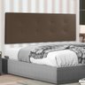 Cabeceira Painel Casal 1,40m Berlim Material Sintético Marrom Sky Mobile - 2