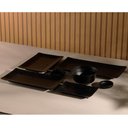 Ver imagem 3 de Bowl de Melamina Tóquio Lyor Preto 450ml Oriental Shimeji Yakisoba Pote Redondo