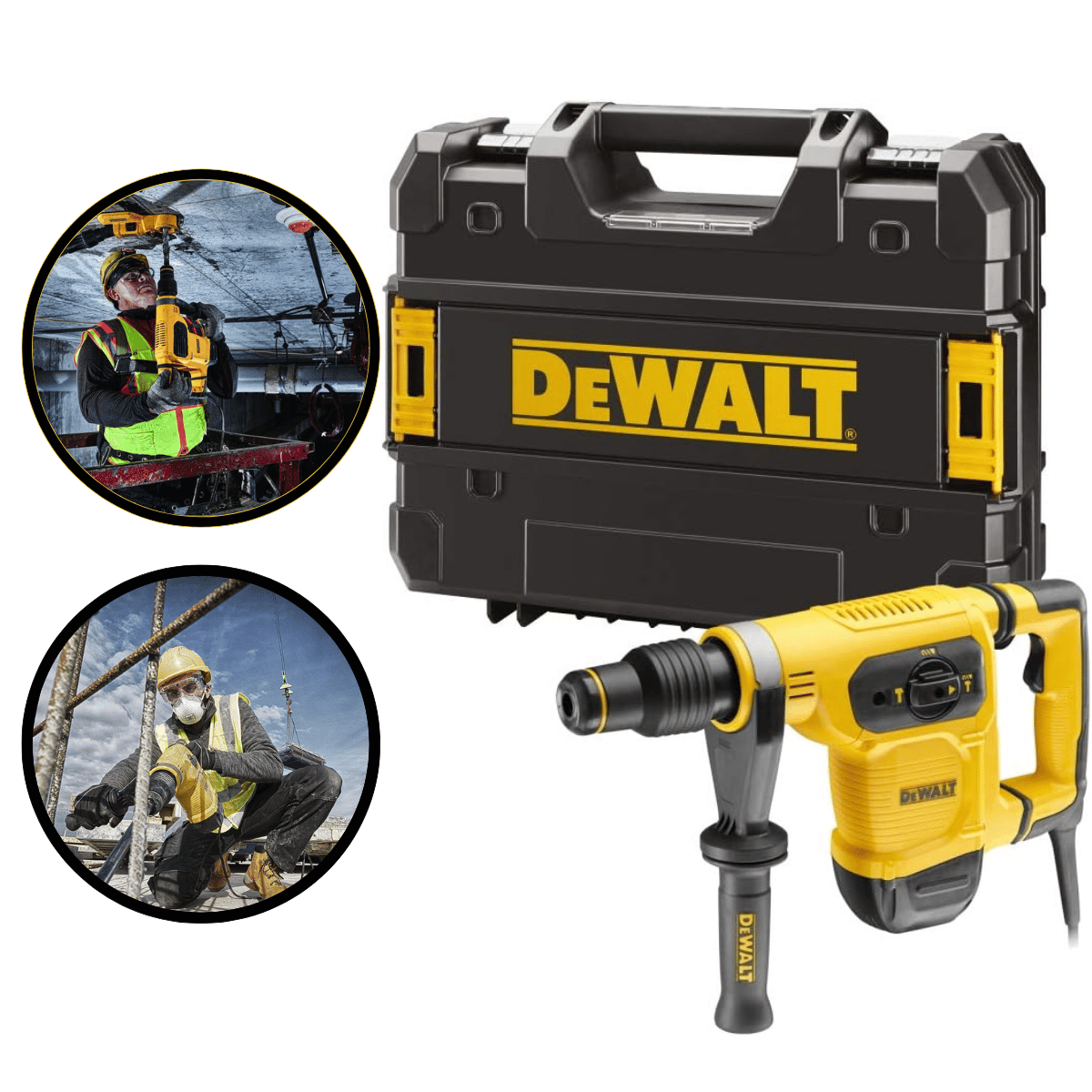 Martelo Perfurador e Rompedor Dewalt D25481k-b2 com Maleta - 2