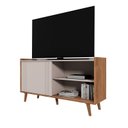 Ver imagem 5 de Rack para TV até 50 Polegadas MDF 135,7cm New Austin Cinza Grigio Fosco/Cinamomo Mel