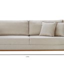 Ver imagem 4 de Sofá 03 Lugares Paris Linho 1,74m Bege