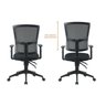 Kit 4 Cadeiras Escritório Diretor Ergonômica NR17 Tela Mesh Londres - 2